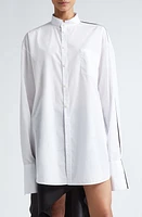 Peter Do Cotton Button-Up Shirt White at Nordstrom,