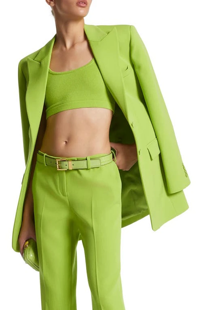 Michael Kors Collection Cashmere Crop Sweater Tank in 301 Lime at Nordstrom, Size Small