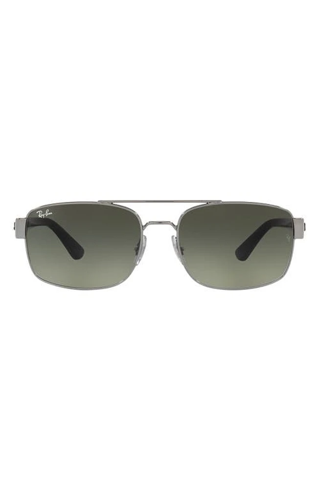 Ray-Ban 61mm Pillow Sunglasses in Gunmetal at Nordstrom