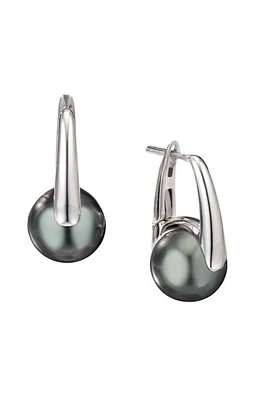 Cast The Daring Tahitian Pearl Drop Earrings in Silver at Nordstrom