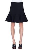 Akris punto Tiered Flare Jersey Skirt 009 Black at Nordstrom,