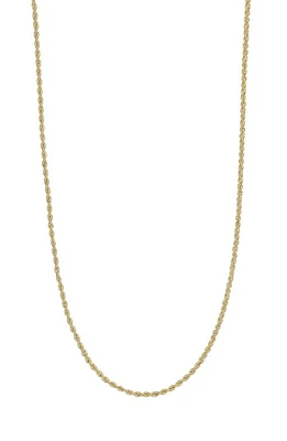 Bony Levy 14K Gold Rope Chain Necklace Yellow at Nordstrom,