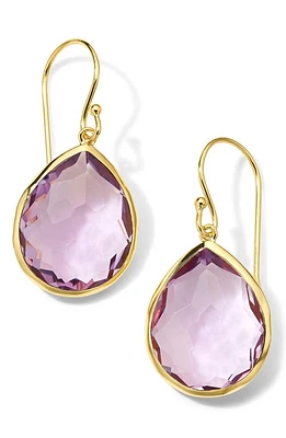 Ippolita Rock Candy Medium Teardrop Earrings in Gold/Amethyst at Nordstrom