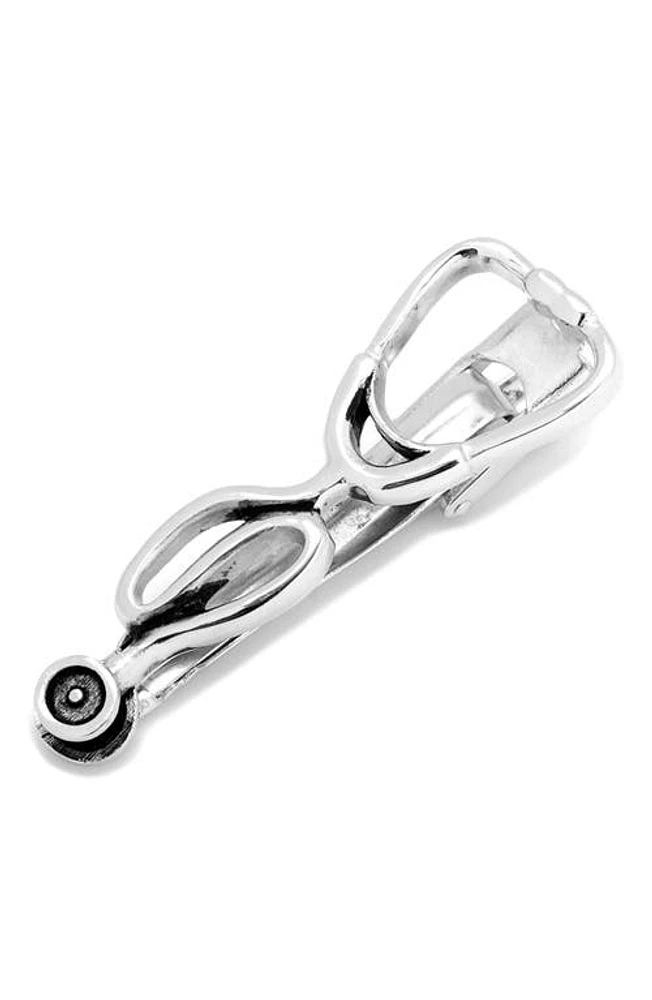 Cufflinks, Inc. Stethoscope Tie Clip in Silver at Nordstrom