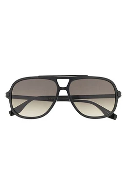 The Marc Jacobs 59mm Gradient Aviator Sunglasses in Black/Brown at Nordstrom