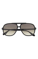 The Marc Jacobs 59mm Gradient Aviator Sunglasses in Black/Brown at Nordstrom