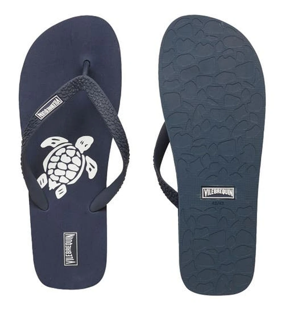 Vilebrequin Men's Turtle Beach Flip Flops in Marine 2 at Nordstrom