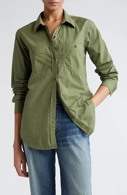 Nili Lotan Perine Button-Up Shirt Camo at Nordstrom,