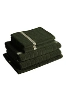 BAINA Essential 5-Piece Bath Towel, Hand Towel & Bath Mat Set in Moss at Nordstrom, Size One Size Oz