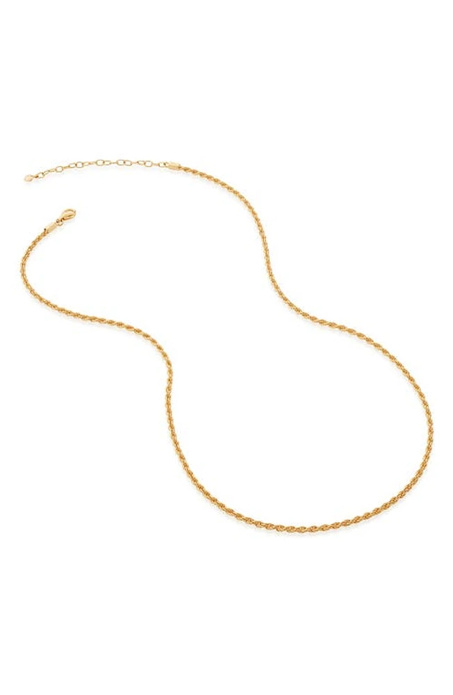 Monica Vinader Rope Chain Necklace in Gold Plate at Nordstrom