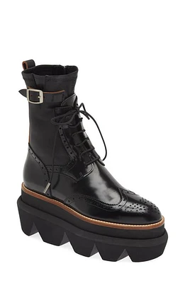 Sacai Wingtip Engineer Sock Boot Black at Nordstrom,