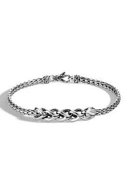 John Hardy Slim Asli 3.5mm Chain Bracelet in Silver at Nordstrom, Size Medium