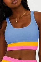 Beach Riot Mackenzine Colorblock Bikini Top Daydreamer at Nordstrom,