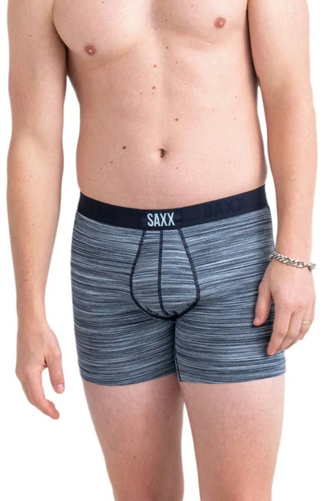 SAXX Vibe Super Soft Slim Fit Boxer Briefs Spacedye Heather - Blue at Nordstrom,