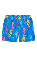 Boardies Kids' Seahorses Swim Trunks in Blue at Nordstrom, Size 13Y