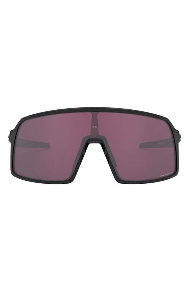 Oakley Prizm Sutro S 28mm Shield Sunglasses in Rubber Black at Nordstrom