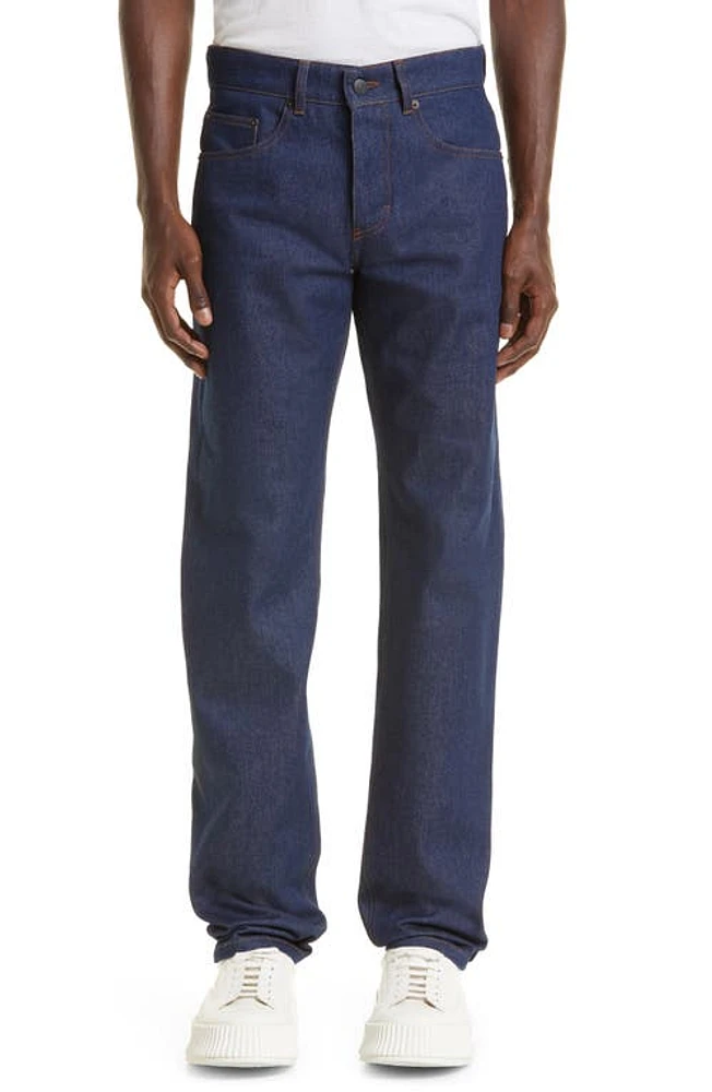 AMI PARIS Classic Fit Jeans Indigo/402 at Nordstrom,