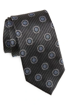 Nordstrom Medallion Silk Tie in Black at Nordstrom