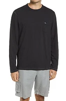 Tommy Bahama Bali Beach Long Sleeve Cotton T-Shirt in Black at Nordstrom, Size Small