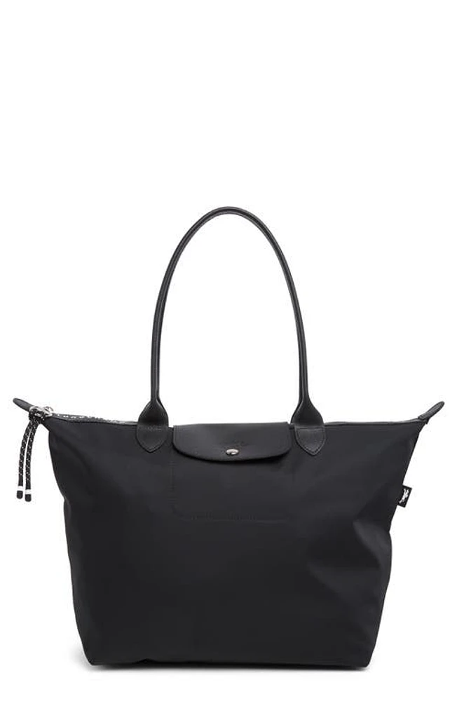 Longchamp Large Le Pliage Green Recycled Canvas Tote in Black at Nordstrom