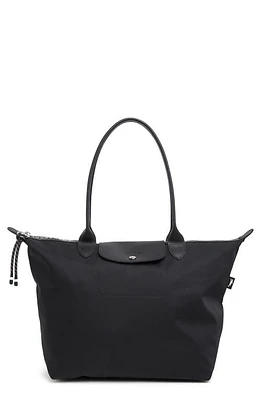 Longchamp Large Le Pliage Green Recycled Canvas Tote in Black at Nordstrom