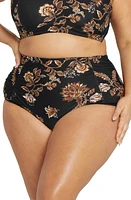 Artesands Chantique Raphael High Waist Bikini Bottoms Black at Nordstrom, Us