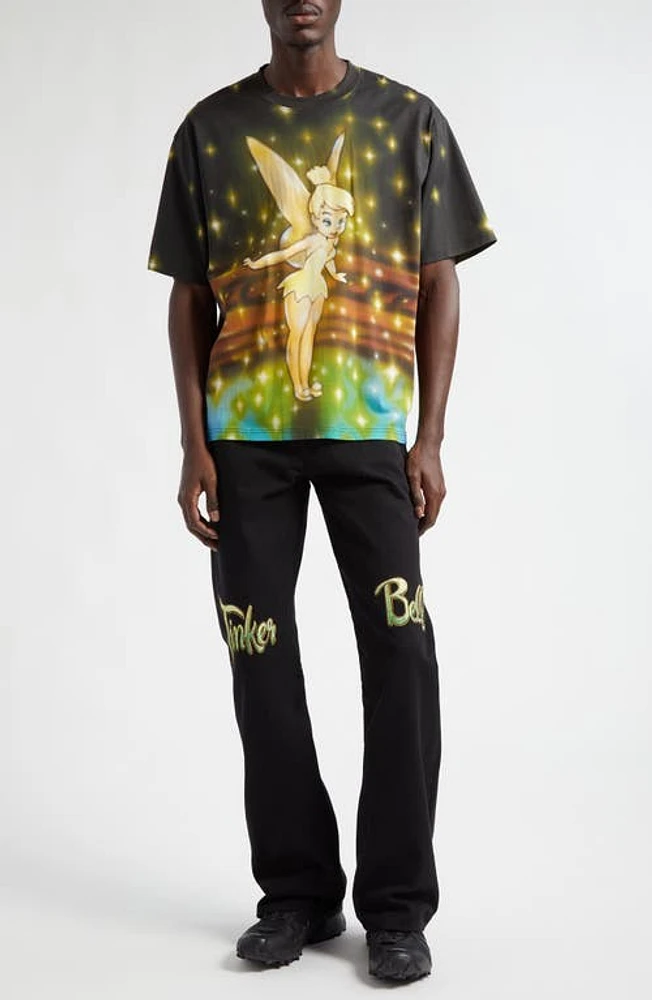 STOCKHOLM SURFBOARD CLUB Airbrush Tinker Bell Organic Cotton Graphic T-Shirt at Nordstrom, Size Medium