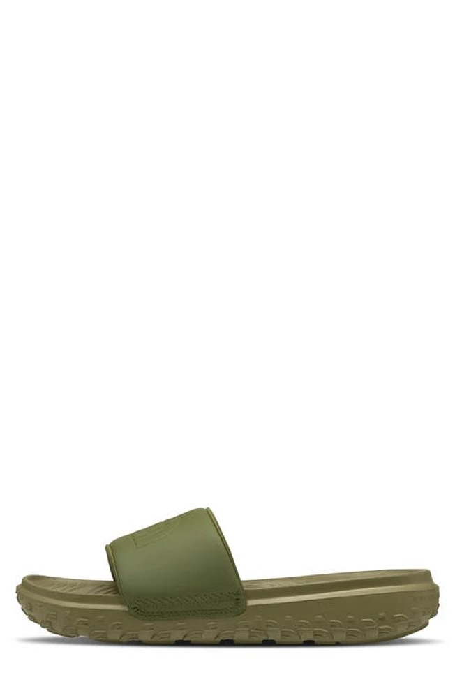 The North Face Never Stop Cush Slide Sandal Forest Olive/Forest Olive at Nordstrom,