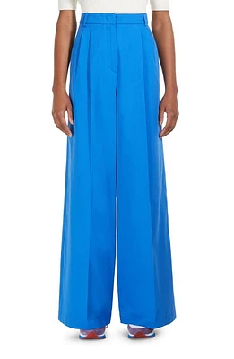 Weekend Max Mara Quenty High Waist Wide Leg Pants in Cornflower Blue at Nordstrom, Size 12