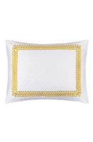 Matouk Astor Braid Matelassé Pillow Sham in Lemon at Nordstrom