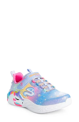 SKECHERS S-Lights Unicorn Dreams Glitter Sneaker Blue/Multi at Nordstrom, M