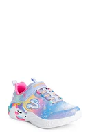 SKECHERS S-Lights Unicorn Dreams Glitter Sneaker Blue/Multi at Nordstrom, M