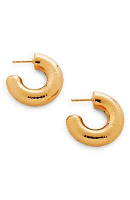 Monica Vinader Siren Muse Chunky Medium Hoop Earrings in Gp at Nordstrom