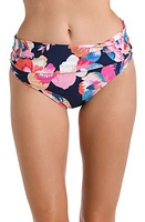 La Blanca Shirred Banded Hipster Bikini Bottoms Indigo at Nordstrom,