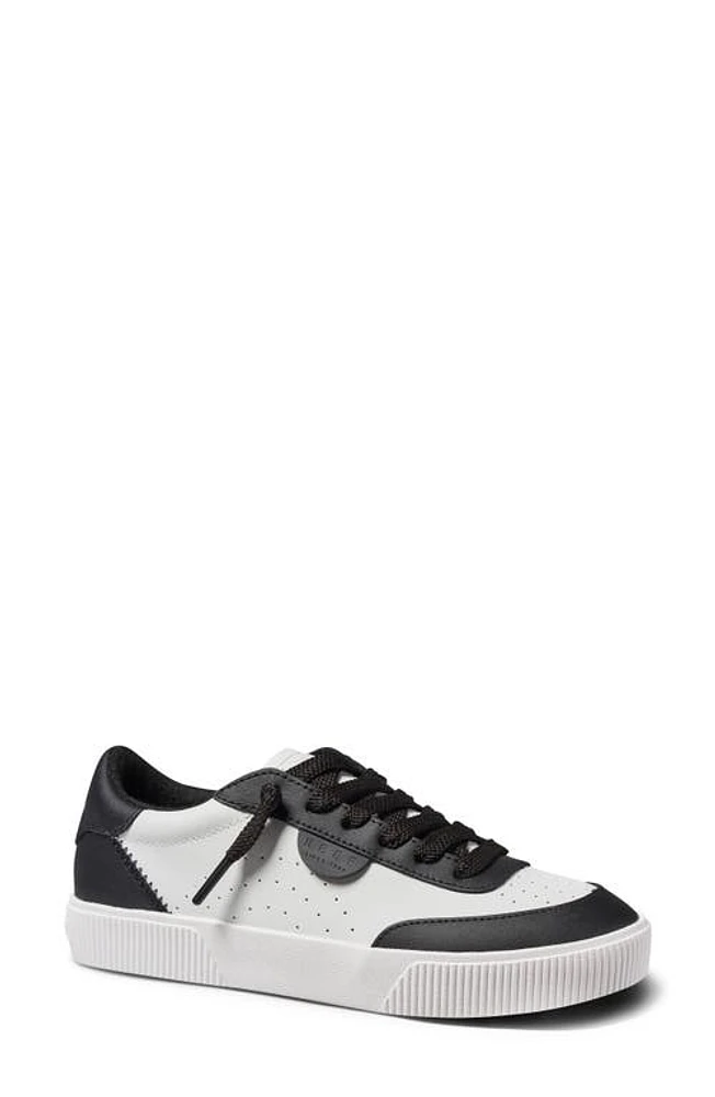 Reef Lay Day Seas Sneaker Black/White Leather at Nordstrom,