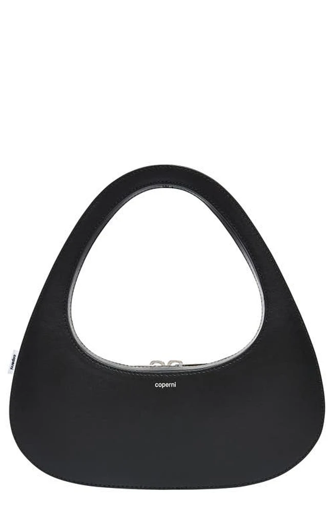 Coperni Swipe Baguette Leather Top Handle Bag in Black at Nordstrom