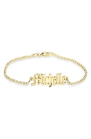 MELANIE MARIE Personalized Nameplate Pendant Bracelet in Gold Plated at Nordstrom