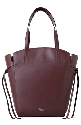 Mulberry Clovelly Calfskin Leather Tote in Black Cherry at Nordstrom