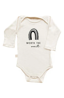 Tenth & Pine Worth The Wait Long Sleeve Bodysuit Natural at Nordstrom,