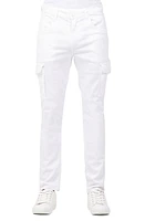 Monfrère Preston Slim Fit Cargo Jeans Blanc at Nordstrom,