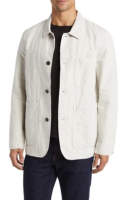 Billy Reid Natchez Linen & Cotton Chore Coat Natural at Nordstrom,