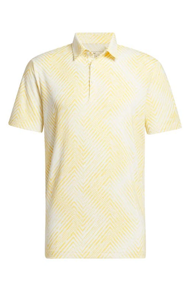 adidas Golf Ultimate365 Print Polo Ivory/Semi Spark at Nordstrom,