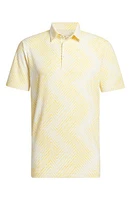 adidas Golf Ultimate365 Print Polo Ivory/Semi Spark at Nordstrom,