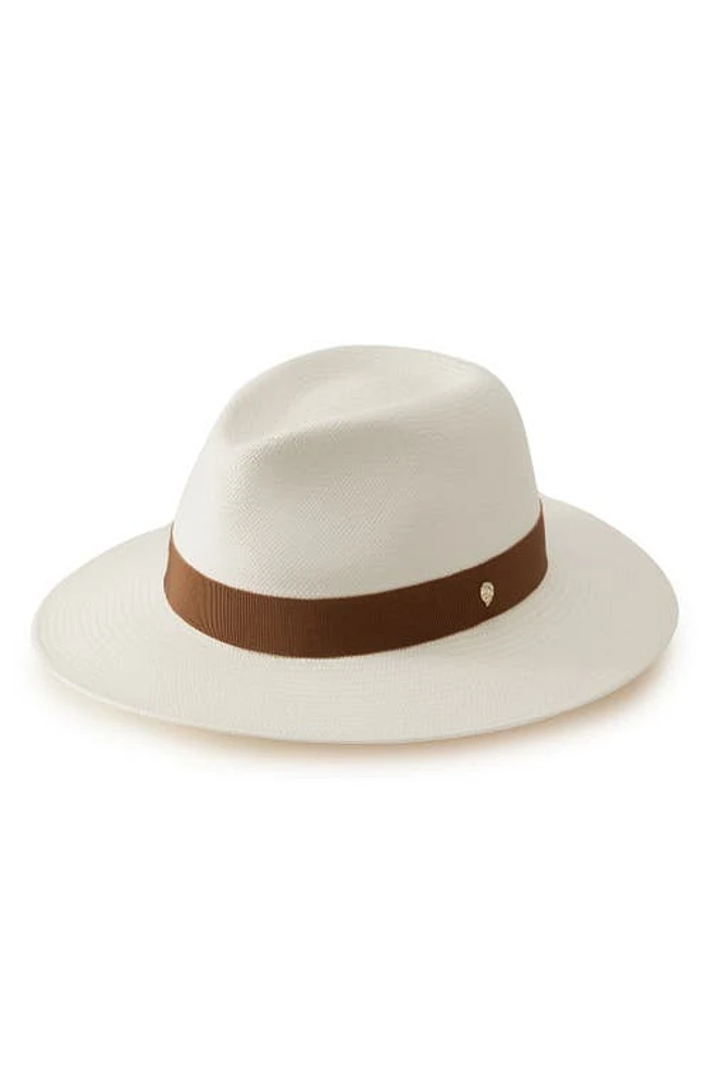 Helen Kaminski Vitoria Straw Panama Hat in Chalk/Nutshell at Nordstrom