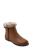 SoftWalk Helena Faux Fur Bootie Luggage Leather at Nordstrom,