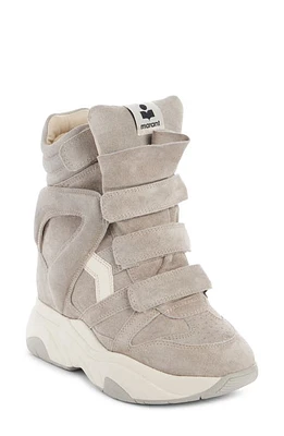 Isabel Marant Balskee Platform Sneaker in Grey at Nordstrom, Size 5Us