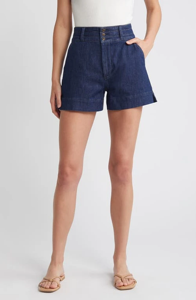 PAIGE Dani High Waist Denim Shorts Emersyn at Nordstrom,