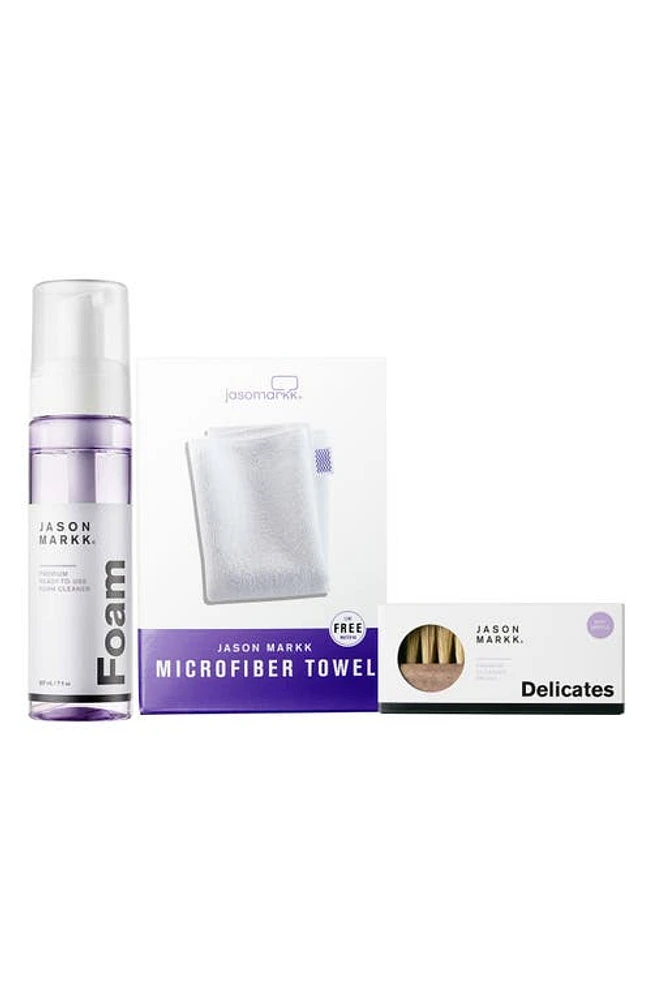 Jason Markk Ready to Use 3-Piece Delicate Cleaning Bundle in Purple at Nordstrom