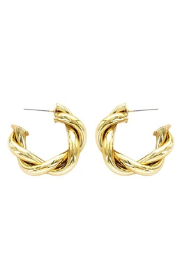 Panacea Twist Hoop Earrings in Gold at Nordstrom