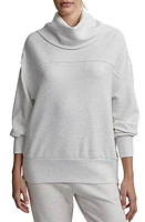 Varley Priya Longline Cowl Neck Sweatshirt Marl at Nordstrom,